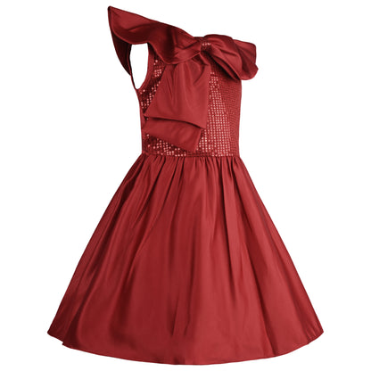 Girls Embellished A-Line Frock Dress