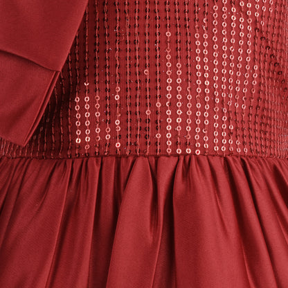 Girls Embellished A-Line Frock Dress