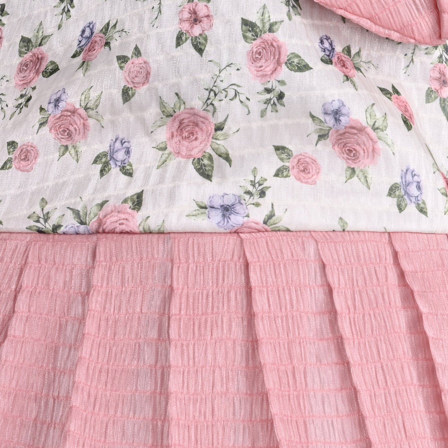 Girls Floral Print Fit and Flare Frock Dress
