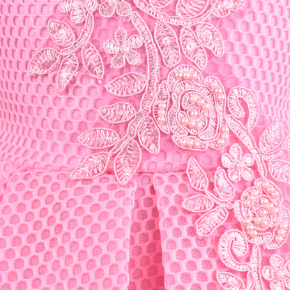 Baby Girls Pink Floral Party Dress
