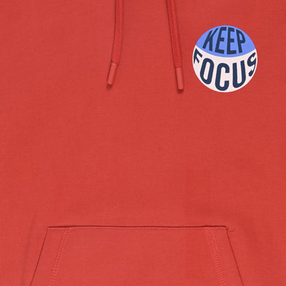 Boys Red Cotton Blend Printed Hoodie – Winter Casual Wear