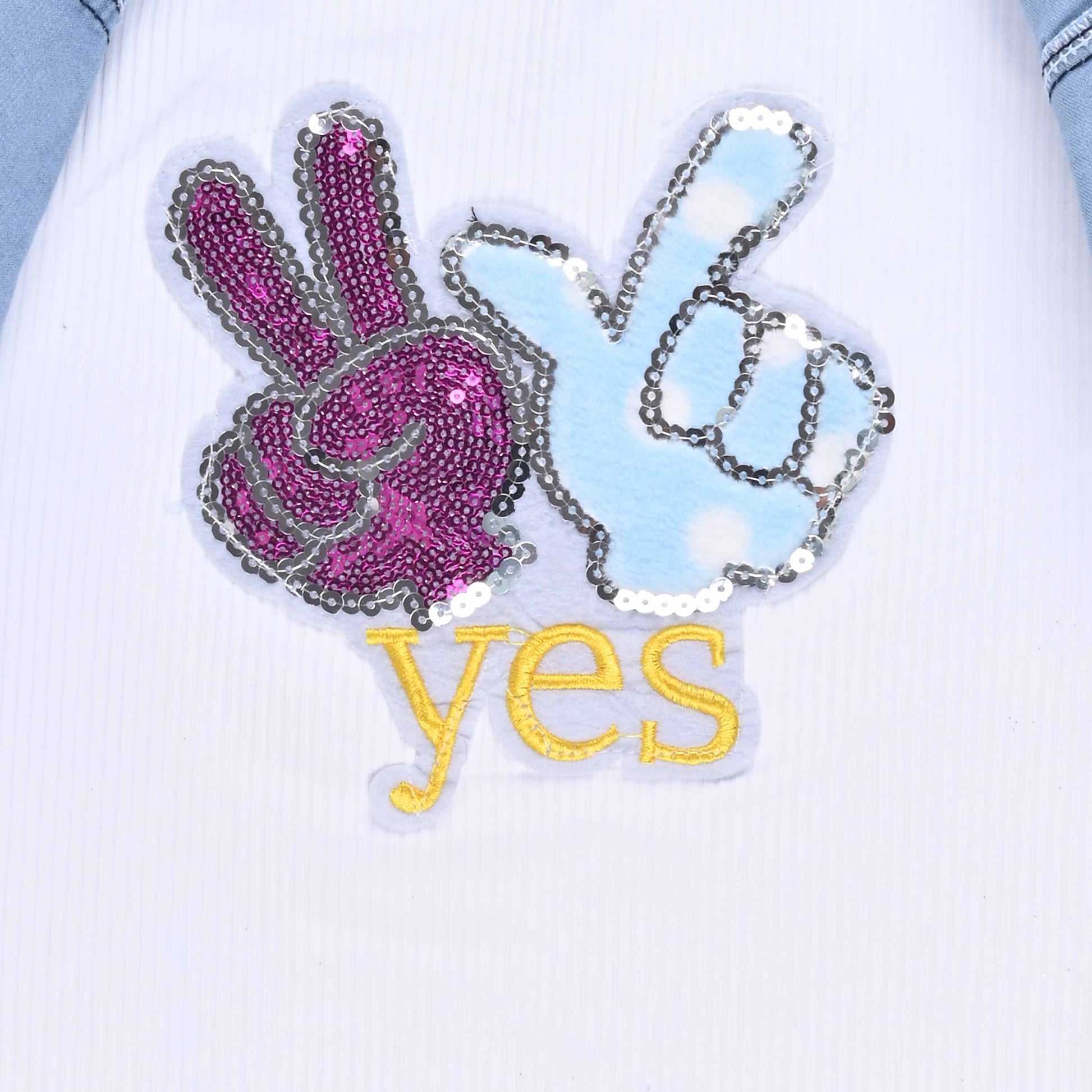 Buy Premium baby girls denim top online