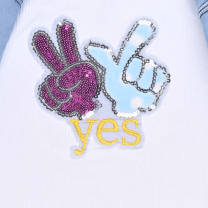 Buy Premium baby girls denim top online