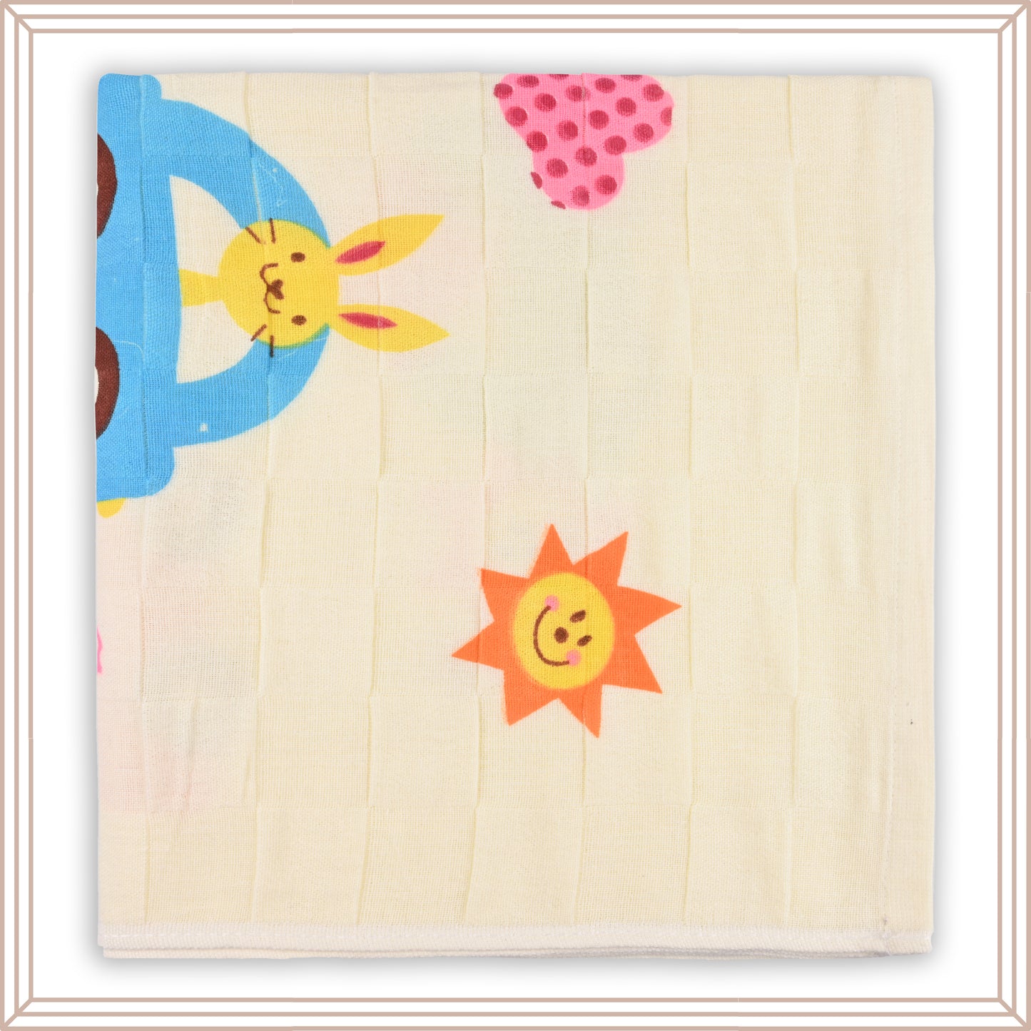 Kids Cream Cotton Baby Towels