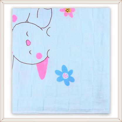 Kids Blue Cotton Baby Towels