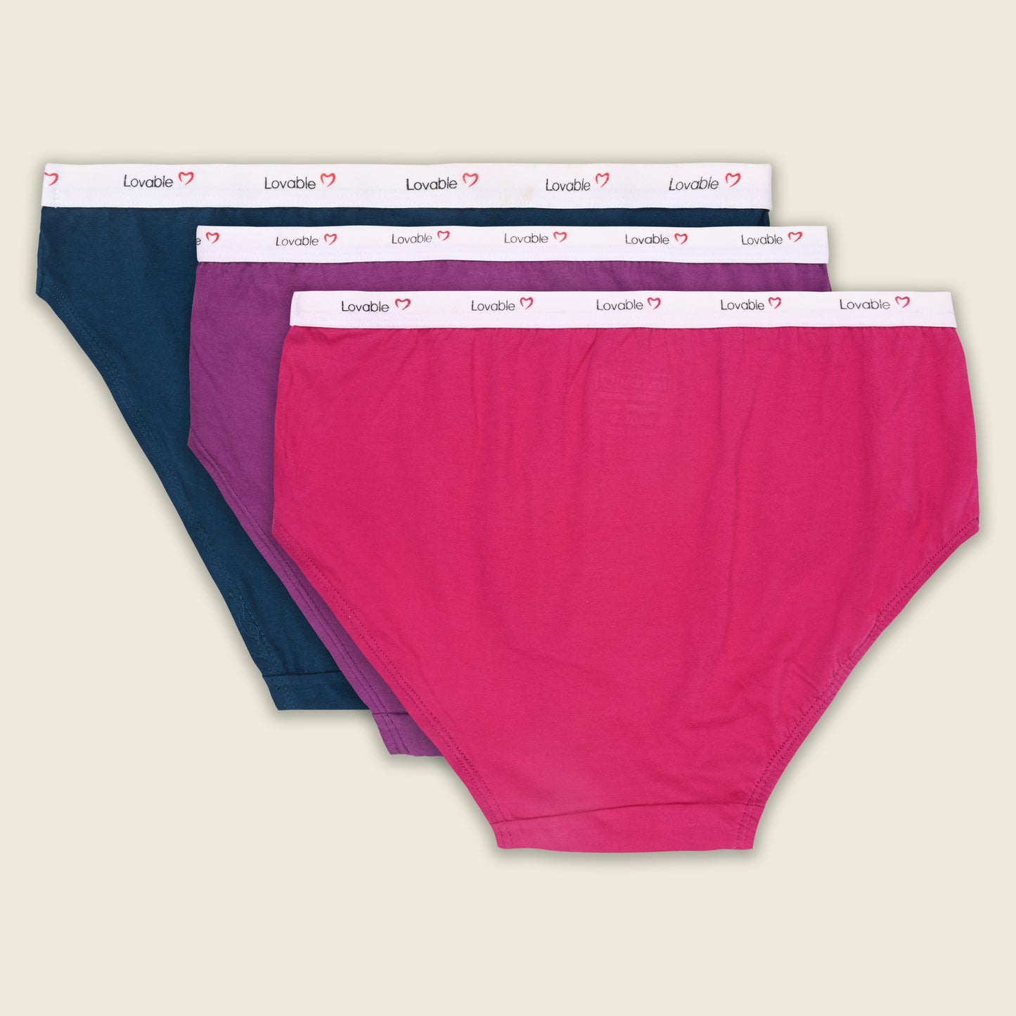 Women’s Cotton Blend Mid-Rise Briefs – Pack of 3