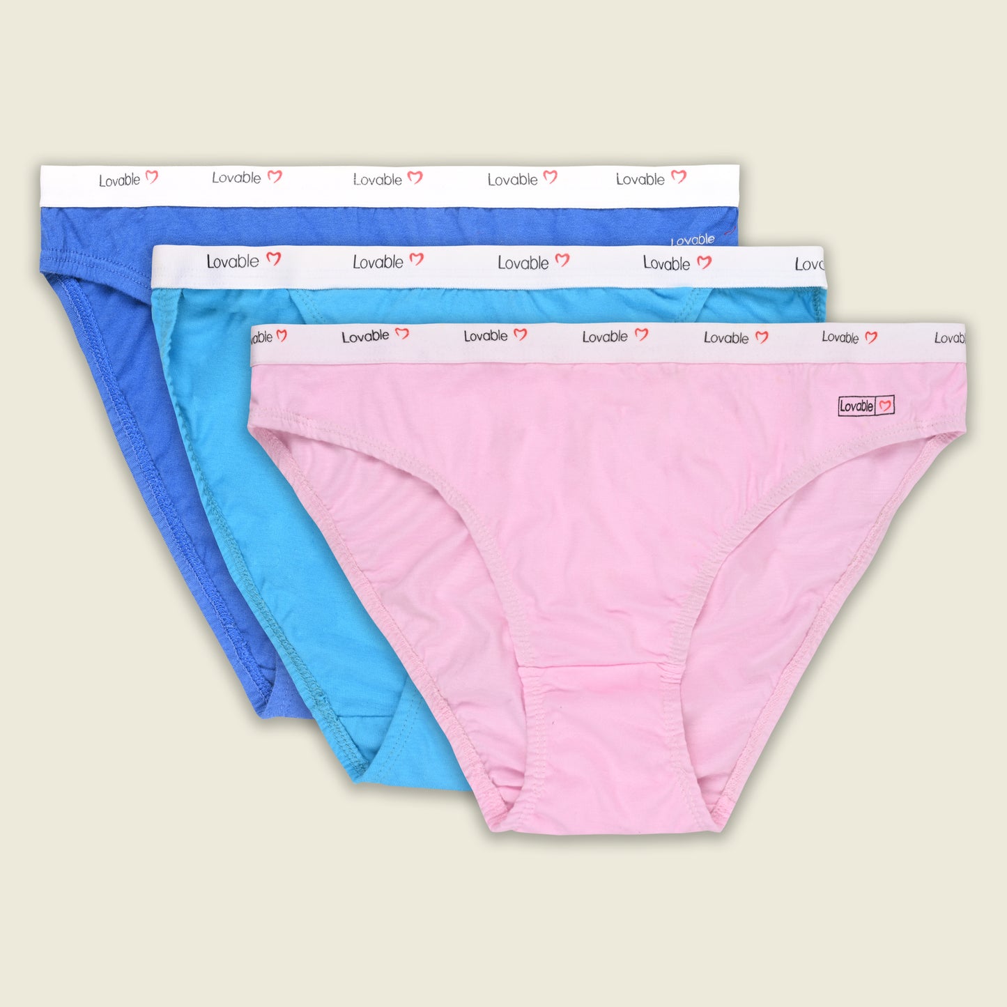 Women’s Cotton Blend Mid-Rise Briefs – Pack of 3