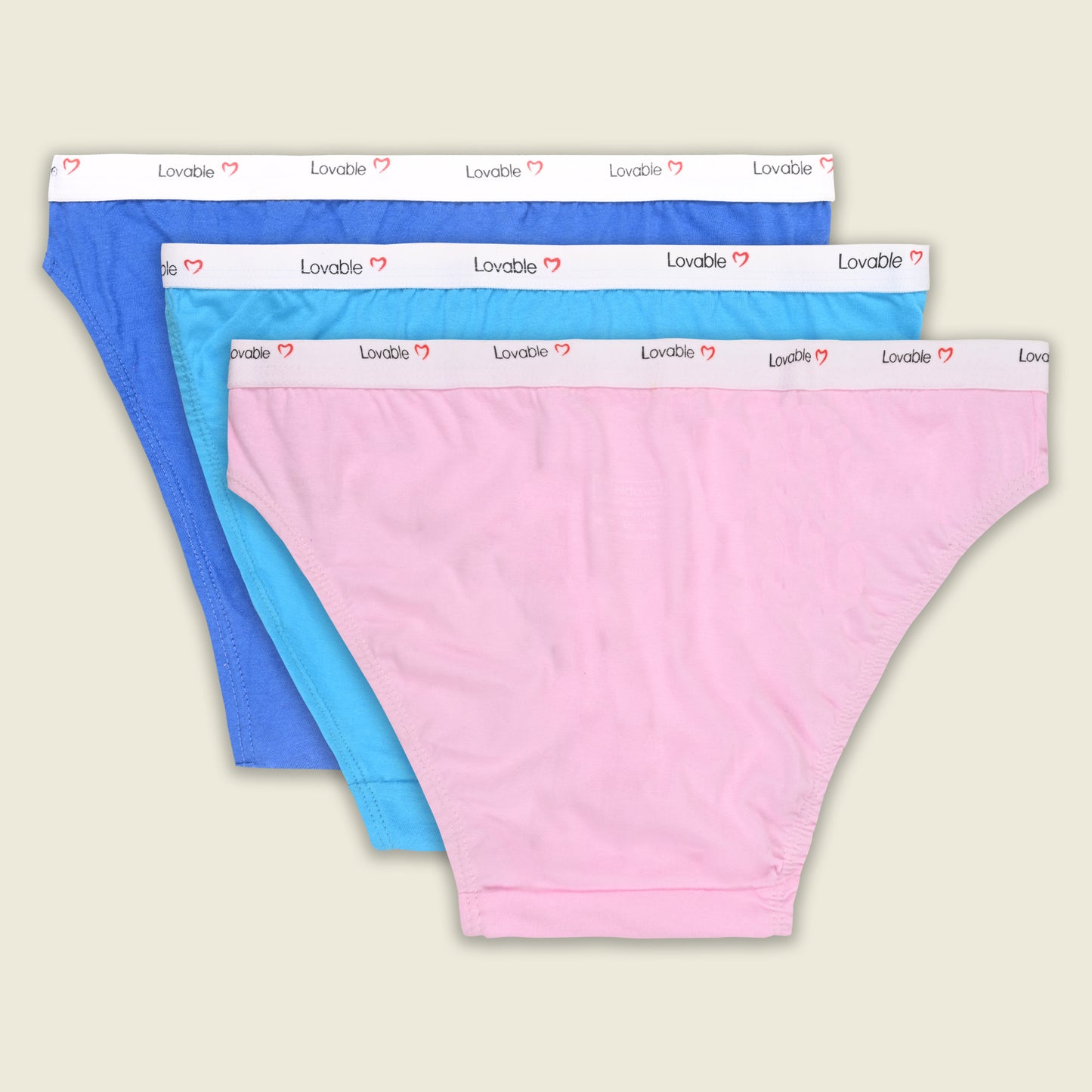 Women’s Cotton Blend Mid-Rise Briefs – Pack of 3