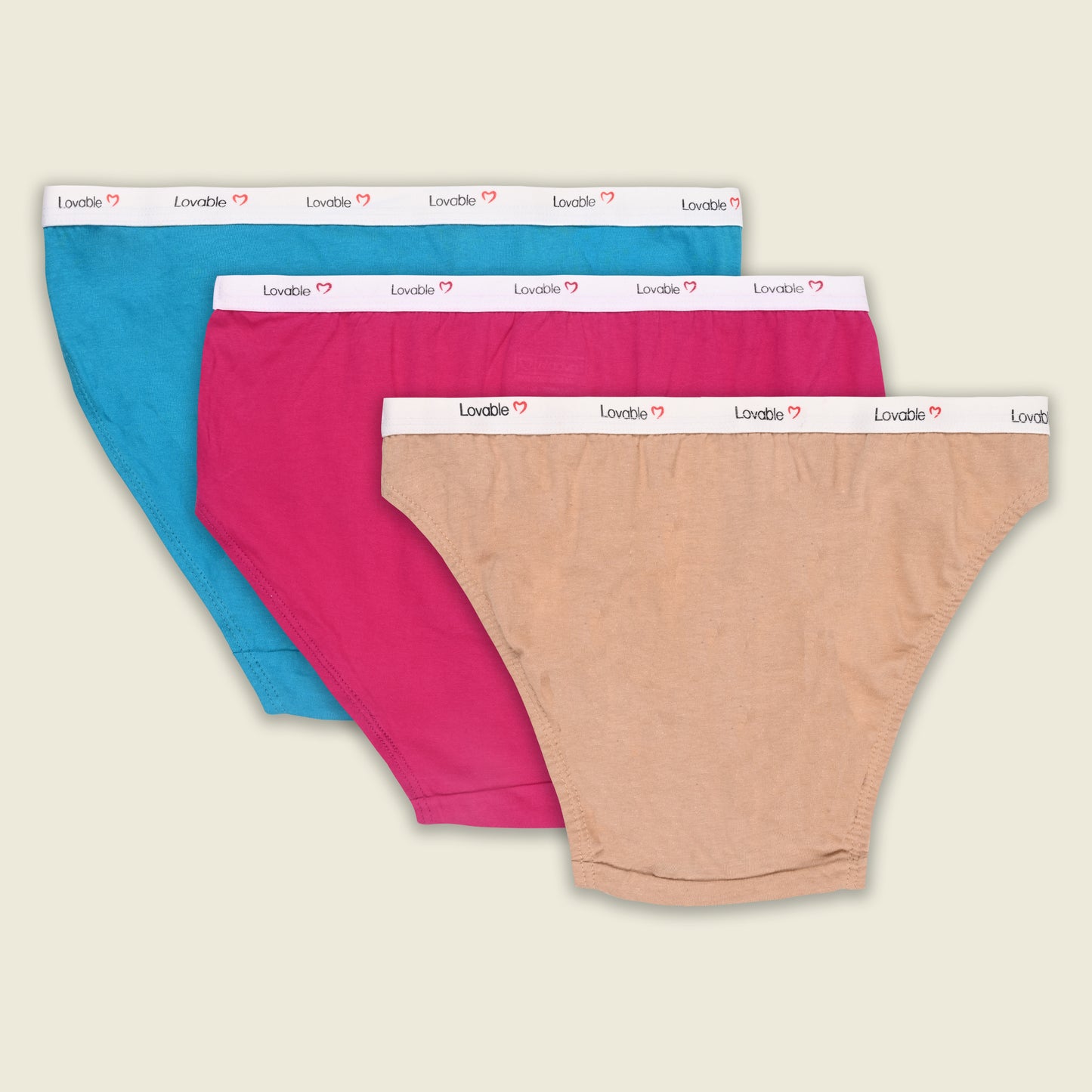 Women’s Cotton Blend Mid-Rise Briefs – Pack of 3