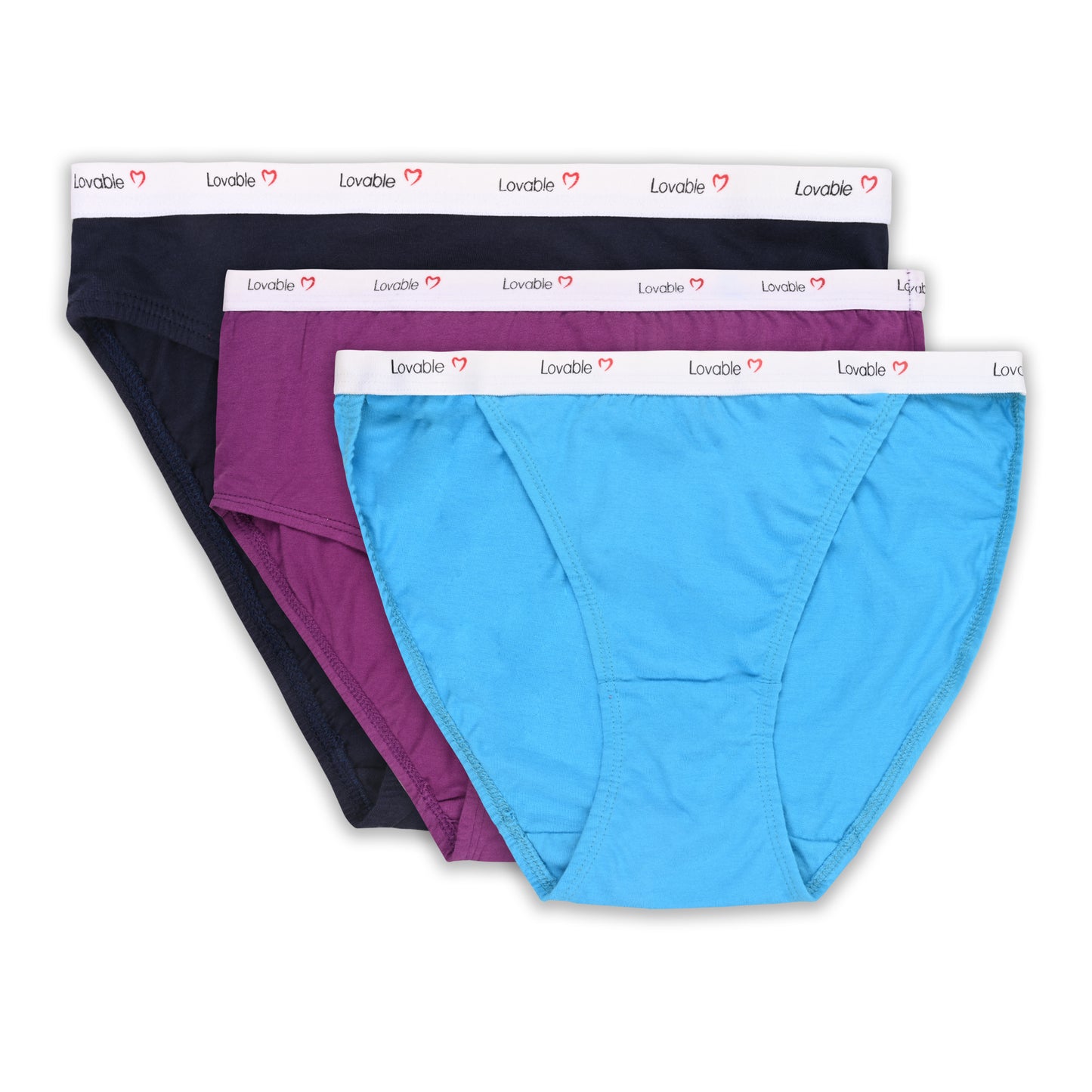 Women’s Cotton Blend Mid-Rise Briefs – Pack of 3