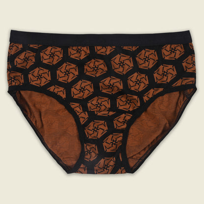 Women’s Cotton Blend Printed Mid-Rise Briefs – Pack of 3