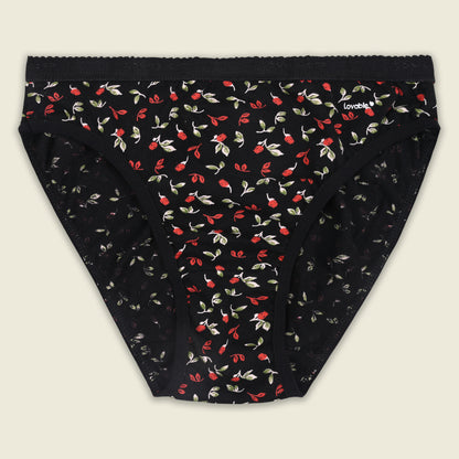 Women’s Cotton Blend Printed Mid-Rise Briefs – Pack of 3