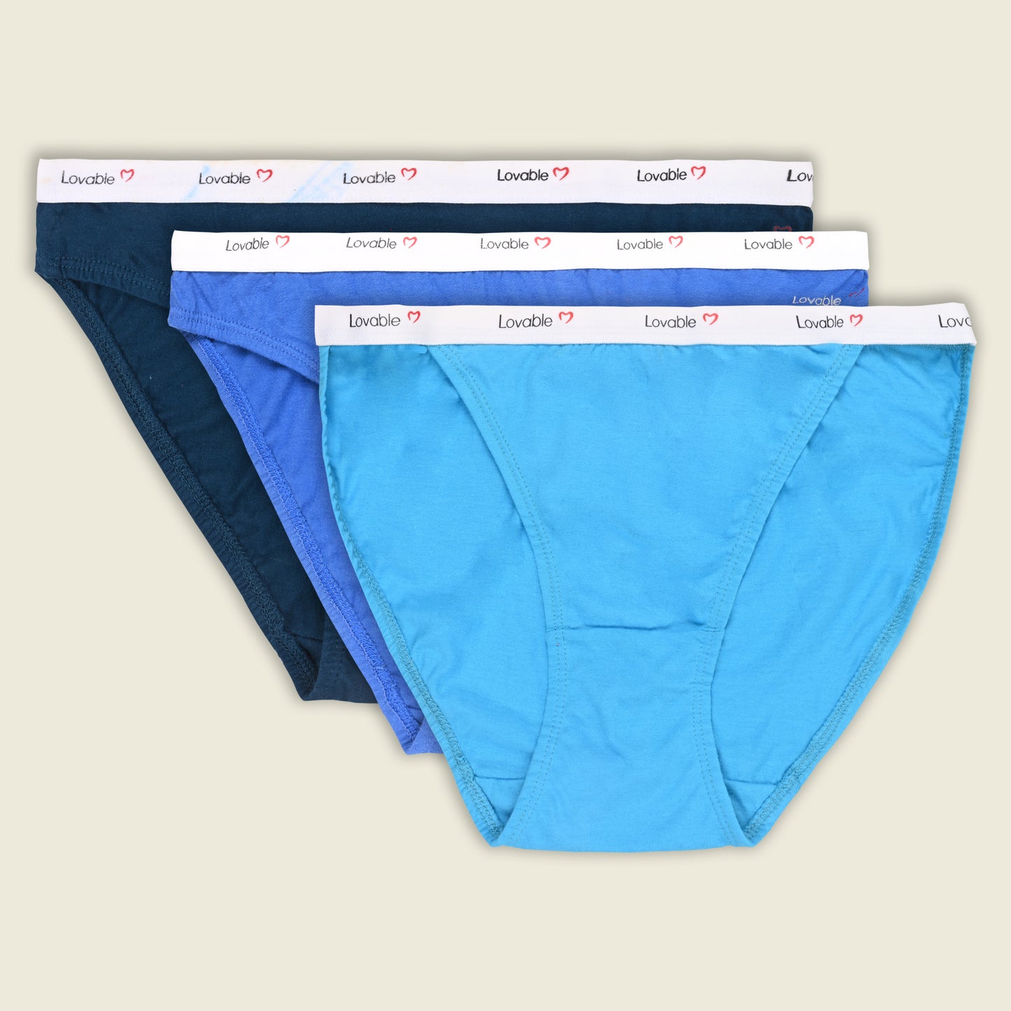 Women’s Cotton Blend Mid-Rise Briefs – Pack of 3