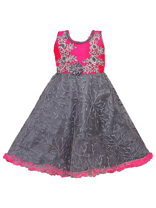 Girls Party Wear Gown  Birthday Dress  for Girls LF156pnk