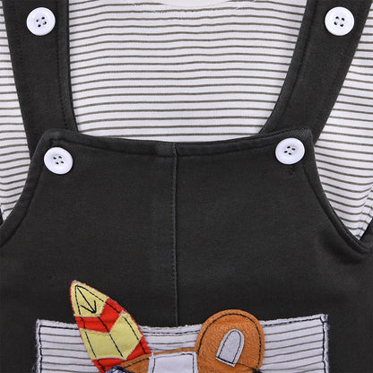 Wish Karo Baby Boys Dungaree Dress For Boys-(bt104blk)