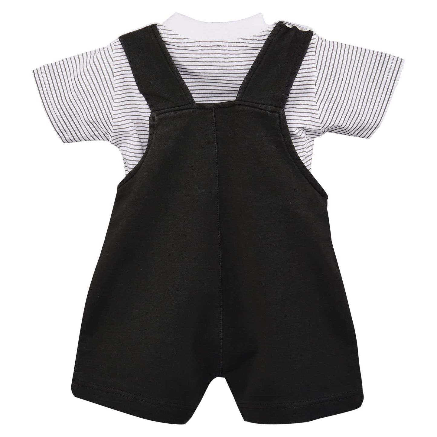 Wish Karo Baby Boys Dungaree Dress For Boys-(bt104blk)