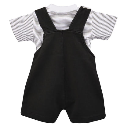 Wish Karo Baby Boys Dungaree Dress For Boys-(bt104blk)