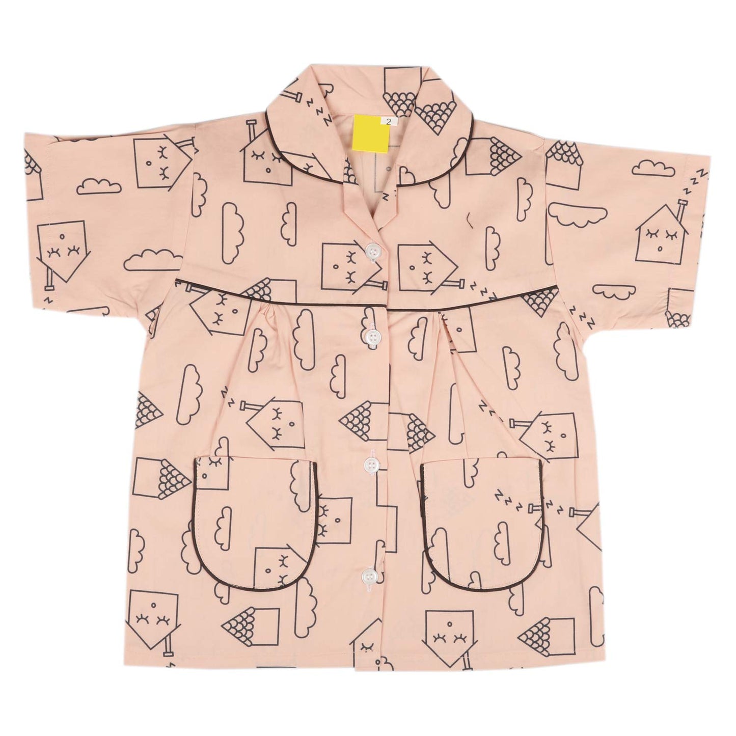 Unisex Printed Top and Bottom Pyjamas Night Dress