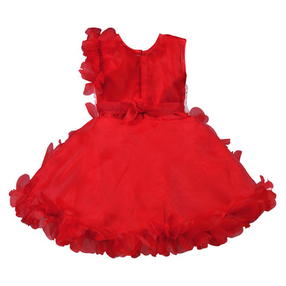 Baby Girls Party Wear Dress Birthday Frocks For Girls fe2709rd - Wish Karo Party Wear - frocks Party Wear - baby dress
