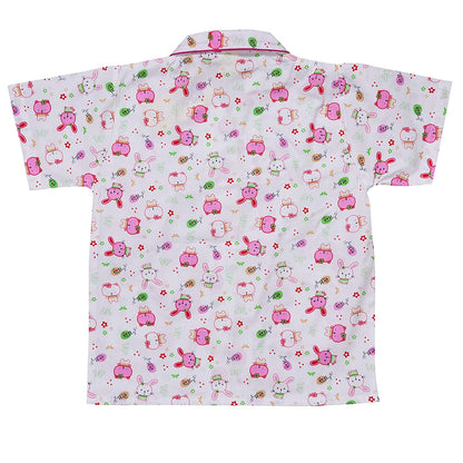 Unisex Printed Top and Bottom Pyjamas Night Dress