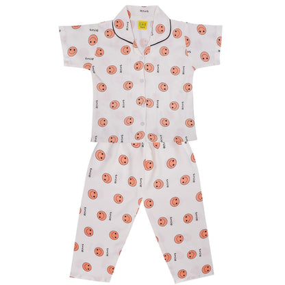 Unisex Printed Top and Bottom Pyjamas Night Dress