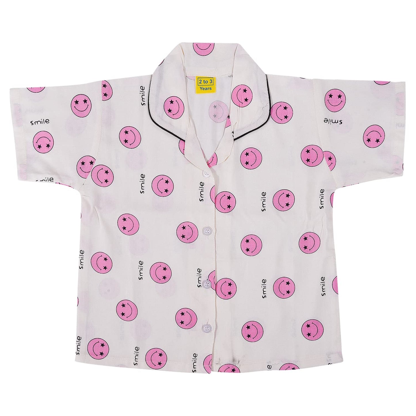 Unisex Printed Top and Bottom Pyjamas Night Dress