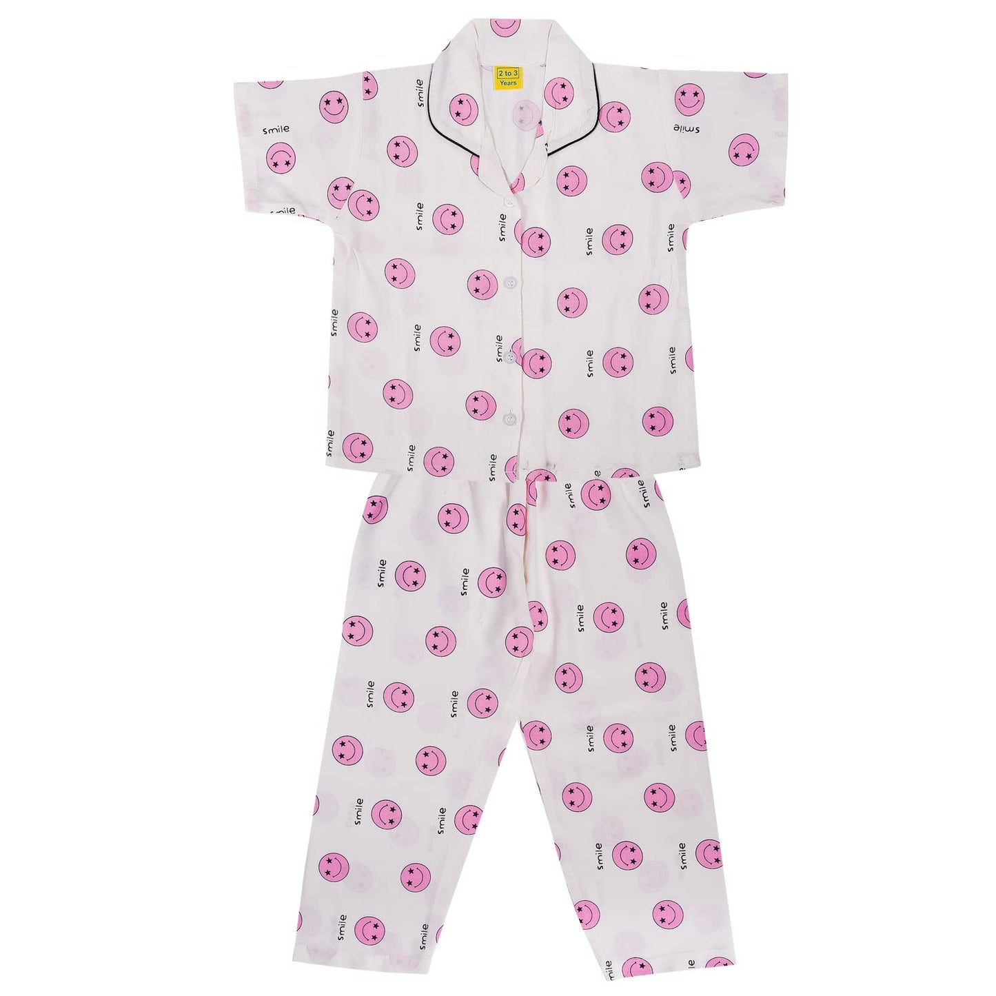 Unisex Printed Top and Bottom Pyjamas Night Dress
