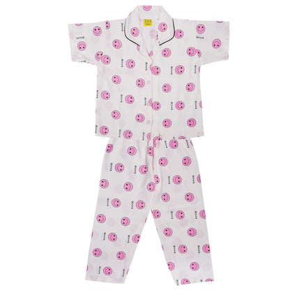 Unisex Printed Top and Bottom Pyjamas Night Dress