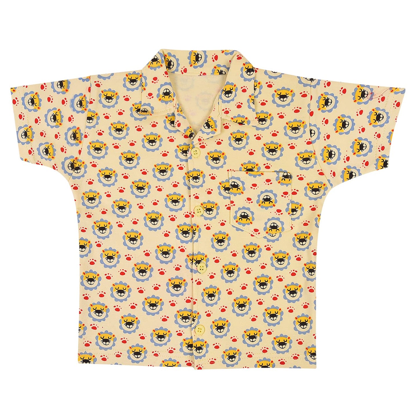 Unisex Printed Top and Bottom Pyjamas Night Dress
