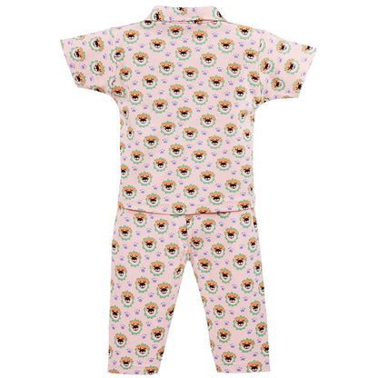 Unisex Printed Top and Bottom Pyjamas Night Dress