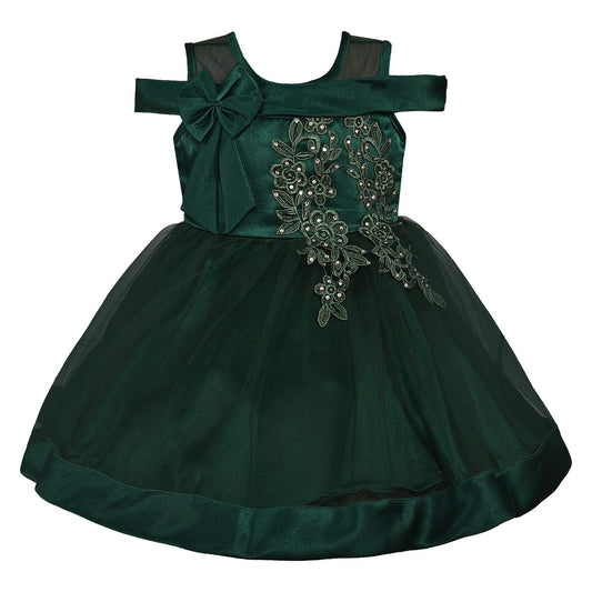 Visit the Wish Karo Store Wish Karo Baby Girls Frock Birthday Dress for Girls - Satin - (bxa232grn)