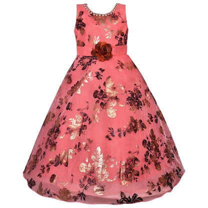 Girls Party Wear Long Dress Birthday Gown for Girls LF151rd