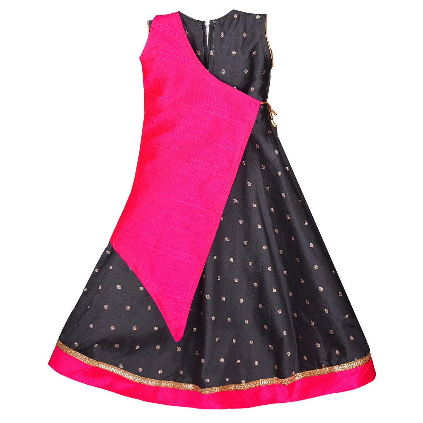 Girls Party Wear Long Dress Birthday Gown for Girls LF154pnk