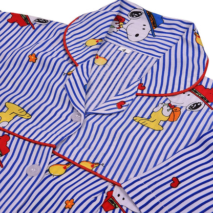 Unisex Printed Top and Bottom Pyjamas Night Dress