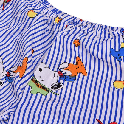 Unisex Printed Top and Bottom Pyjamas Night Dress