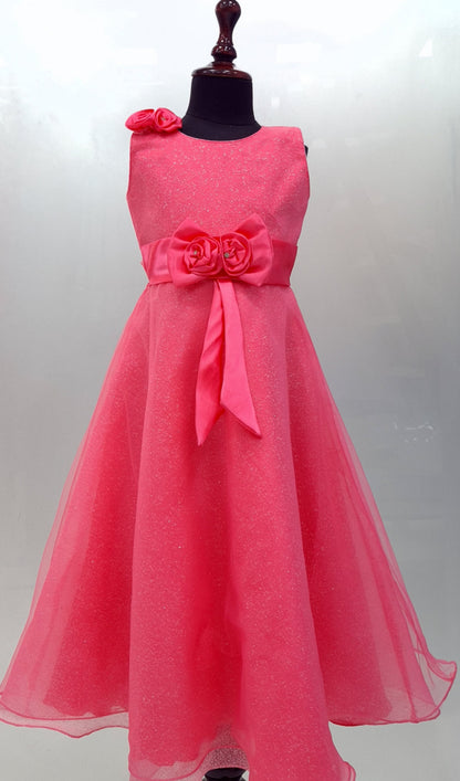 Wish Karo Baby Girls Long Gown Dress-Lf820bpnk