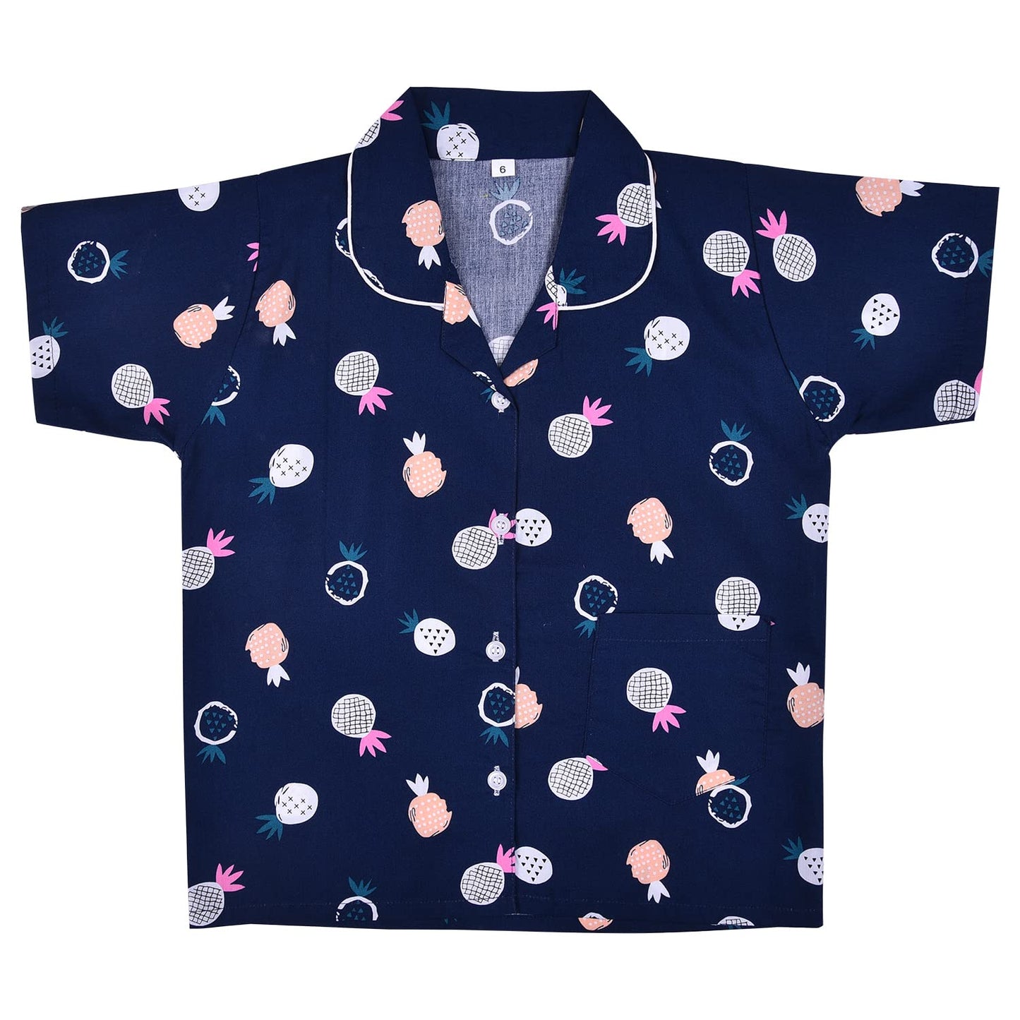 Unisex Printed Top and Bottom Pyjamas Night Dress
