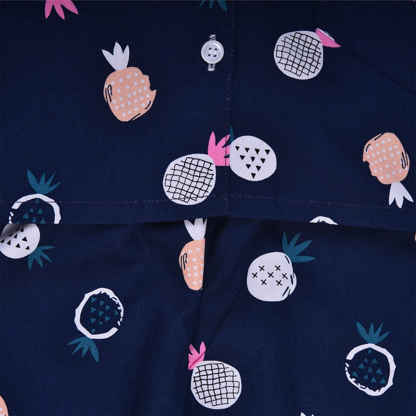 Unisex Printed Top and Bottom Pyjamas Night Dress