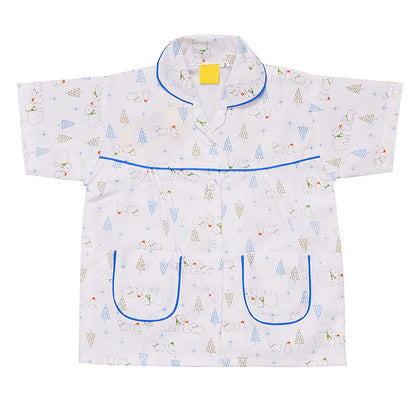 Unisex Printed Top and Bottom Pyjamas Night Dress