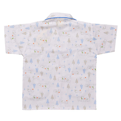 Unisex Printed Top and Bottom Pyjamas Night Dress