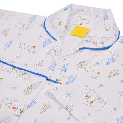 Unisex Printed Top and Bottom Pyjamas Night Dress