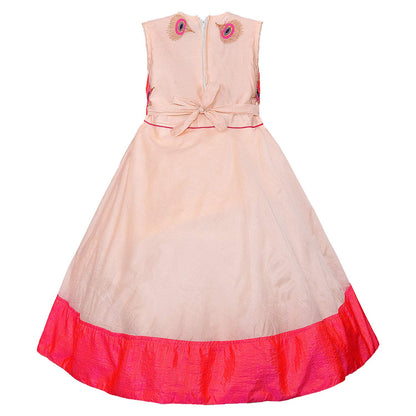 Girls Party Wear Long Dress Birthday Gown for Girls LF155pknw