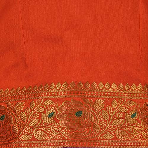 Girl's Traditional Art Silk Stitched Lehenga Choli-gc205org