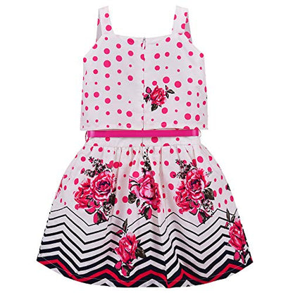 Baby Girls Cotton Frock Dress for Girls-bxa259pnk - Wish Karo Party Wear - frocks Party Wear - baby dress