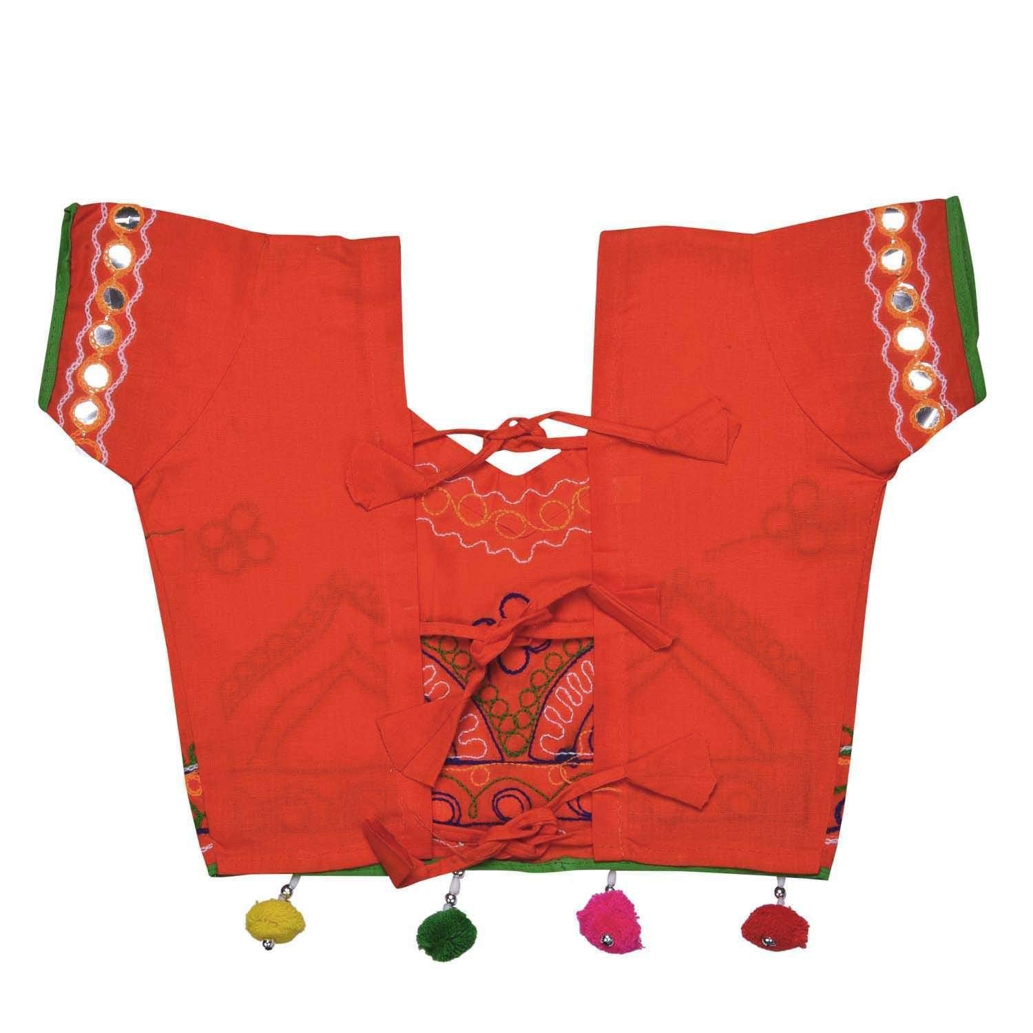 Girl's Cotton Ghaghra Choli, Leghnga Choli, Chania Choli 143org -  Wish Karo Dresses
