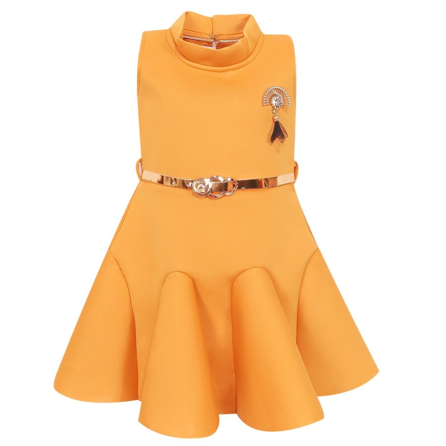 Baby Girls Party Wear Frock Dress fe2438ylw -  Wish Karo Dresses