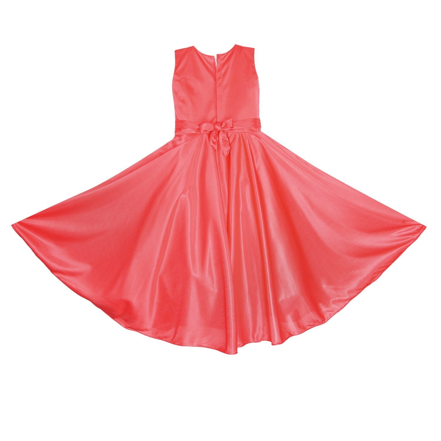 Women Partywear Long Dress Gown DN - (LF138)-rd -  Wish Karo Dresses