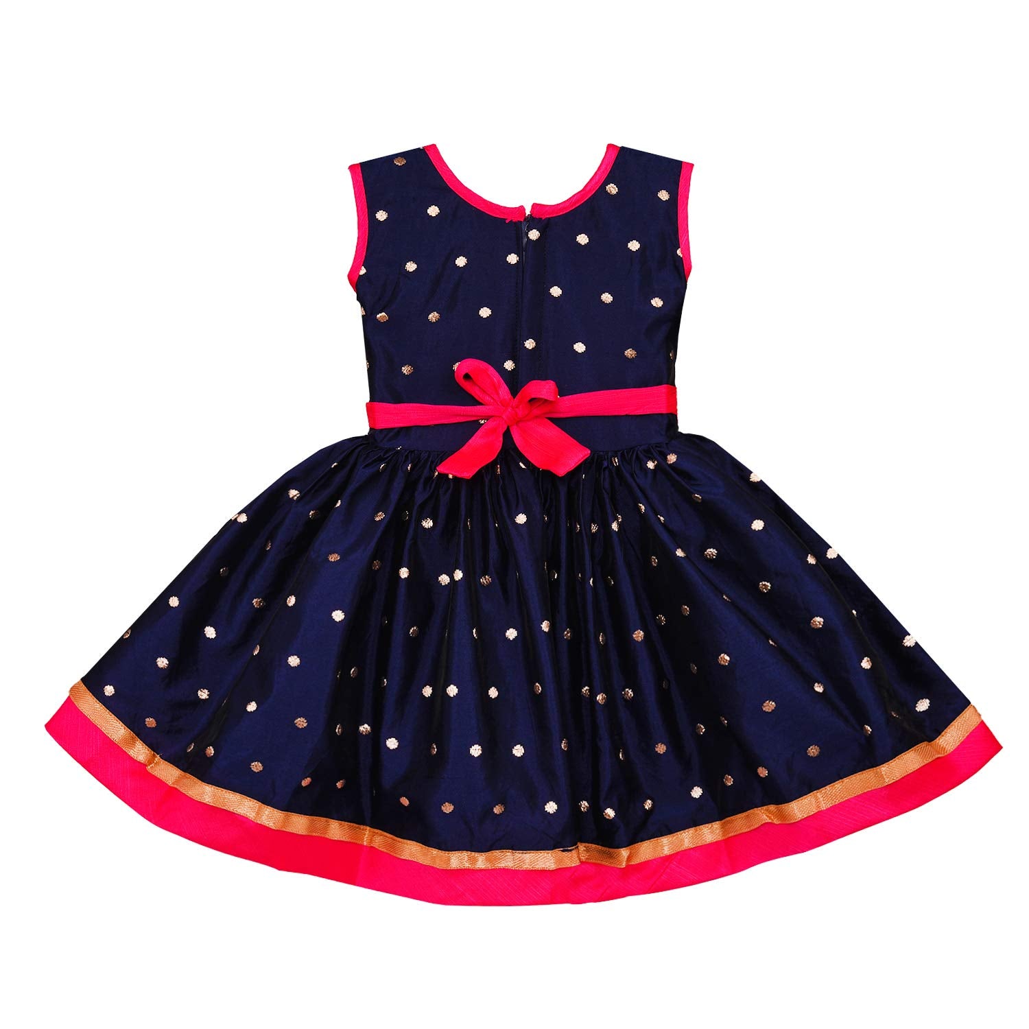 Baby Girls Party Wear Dress Birthday Frocks For Girls fe2446rani - Wish Karo Party Wear - frocks Party Wear - baby dress