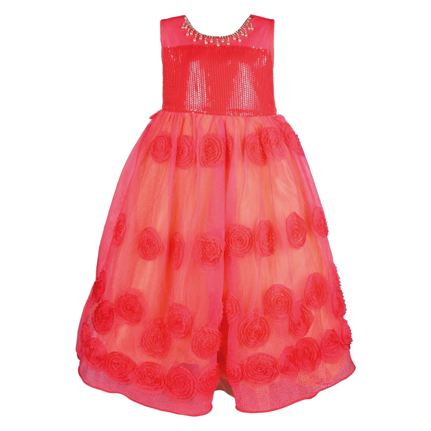 Girls Long Frock LF57t -  Wish Karo Dresses