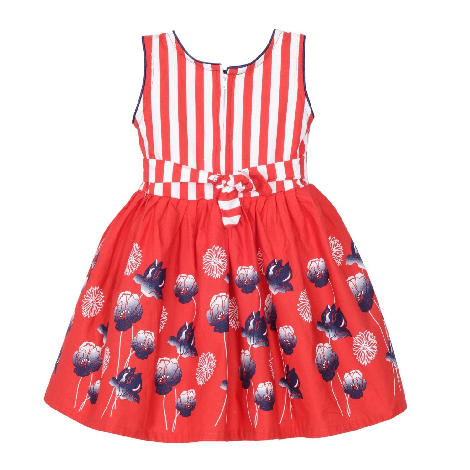 Baby Girls Party Wear Frock Dress ctn259rd - Wish Karo Cotton Wear - frocks Cotton Wear - baby dress